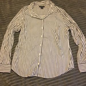 Striped button down